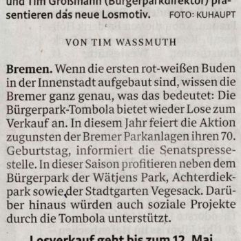 Die Bürgerpark-Tombola im Weser-Kurier