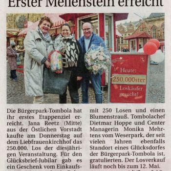 Die Bürgerpark-Tombola im Weser Report